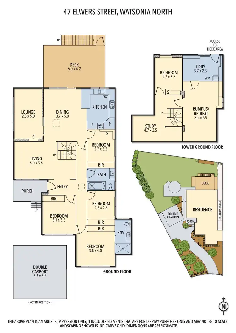 Floorplan of Homely house listing, 47 Elwers Street, Watsonia North VIC 3087