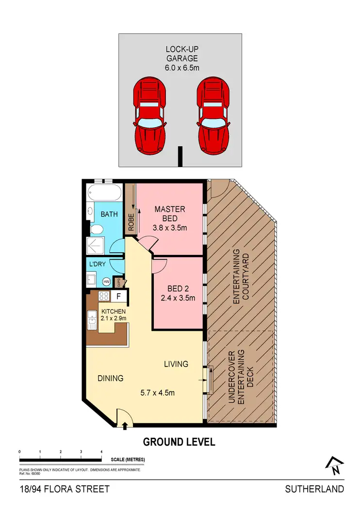 Floorplan of Homely apartment listing, 18/94-100 Flora Street, Sutherland NSW 2232