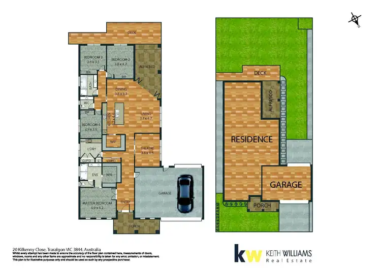 Floorplan of Homely house listing, 20 Kilkenny Close, Traralgon VIC 3844