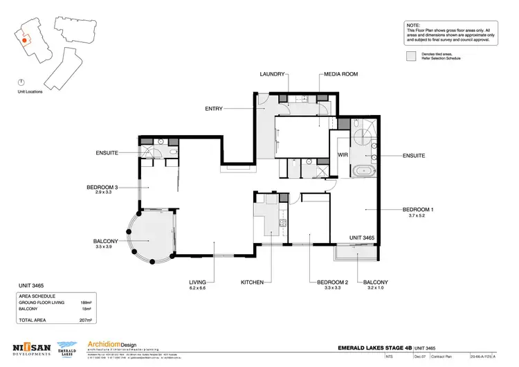 Floorplan of Homely unit listing, 3094/3029 The Boulevard, Carrara QLD 4211