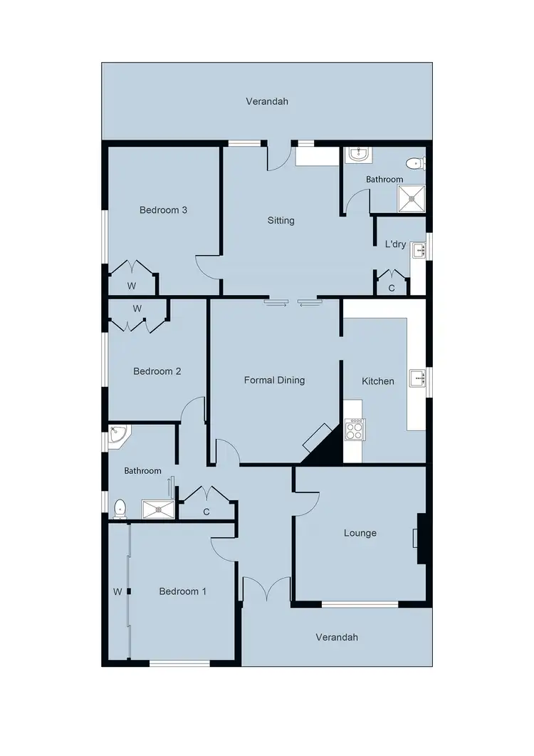 Floorplan of Homely house listing, 19 Napier Street, Maryborough VIC 3465