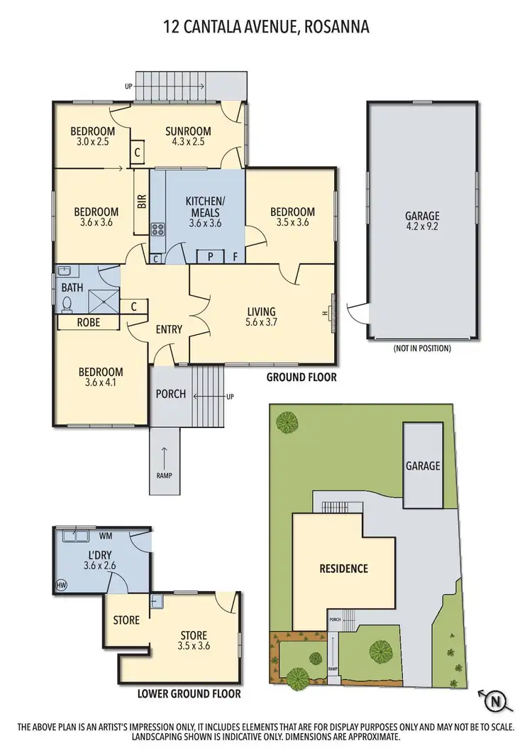 Floorplan of Homely house listing, 12 Cantala Avenue, Rosanna VIC 3084