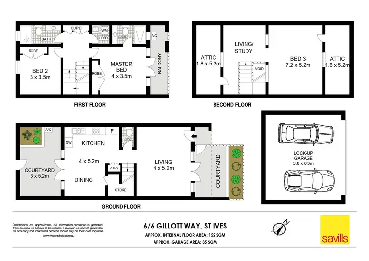 Floorplan of Homely townhouse listing, 6/6 Gillott Way, St Ives NSW 2075
