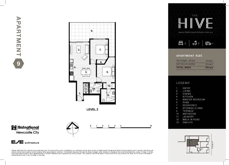 Floorplan of Homely apartment listing, 204/5 Throsby Street, Wickham NSW 2293