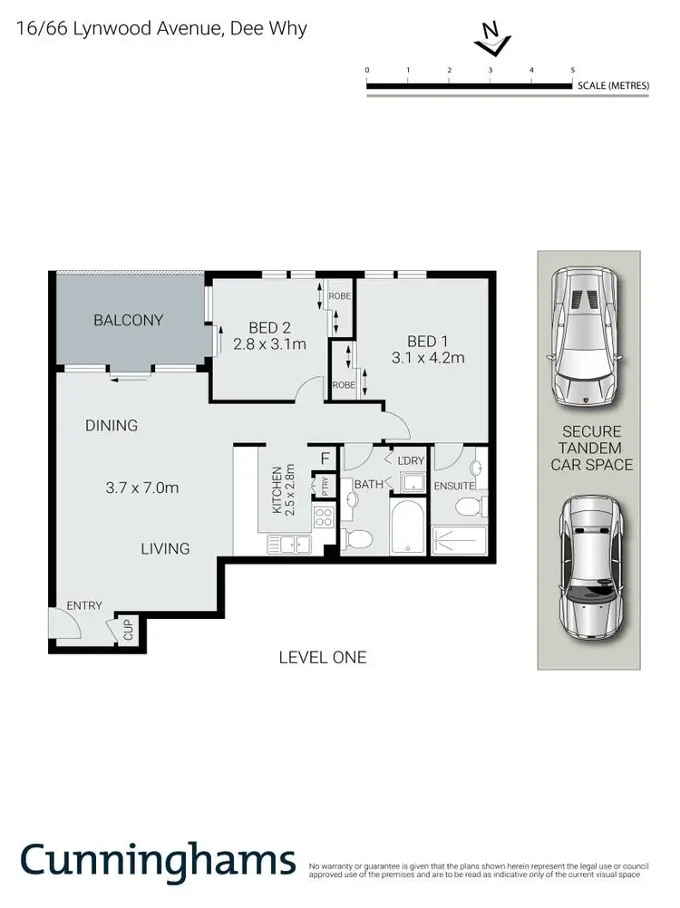 Floorplan of Homely apartment listing, 16/66 Lynwood Avenue, Cromer NSW 2099