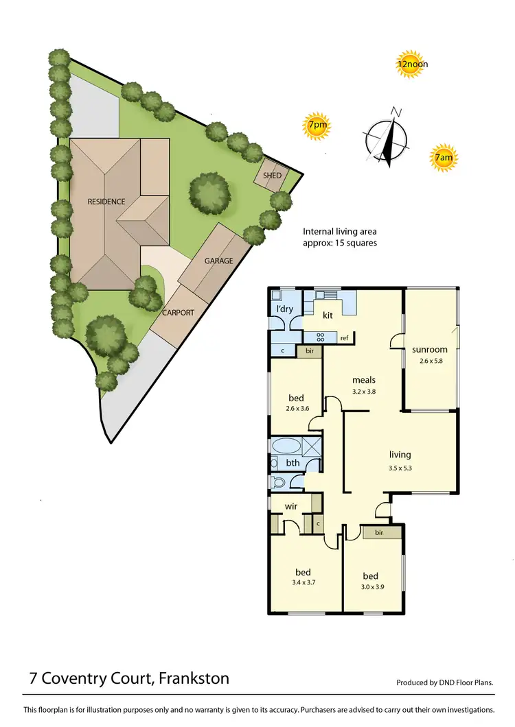 Floorplan of Homely house listing, 7 Coventry Court, Frankston VIC 3199