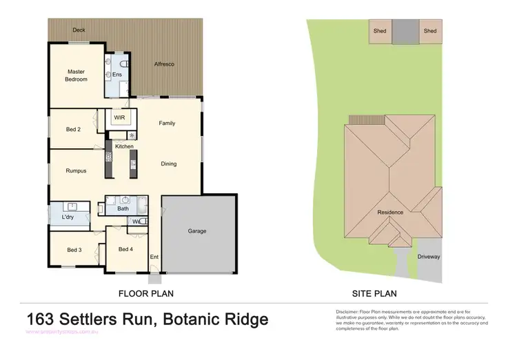 Floorplan of Homely house listing, 163 Settlers Run, Botanic Ridge VIC 3977