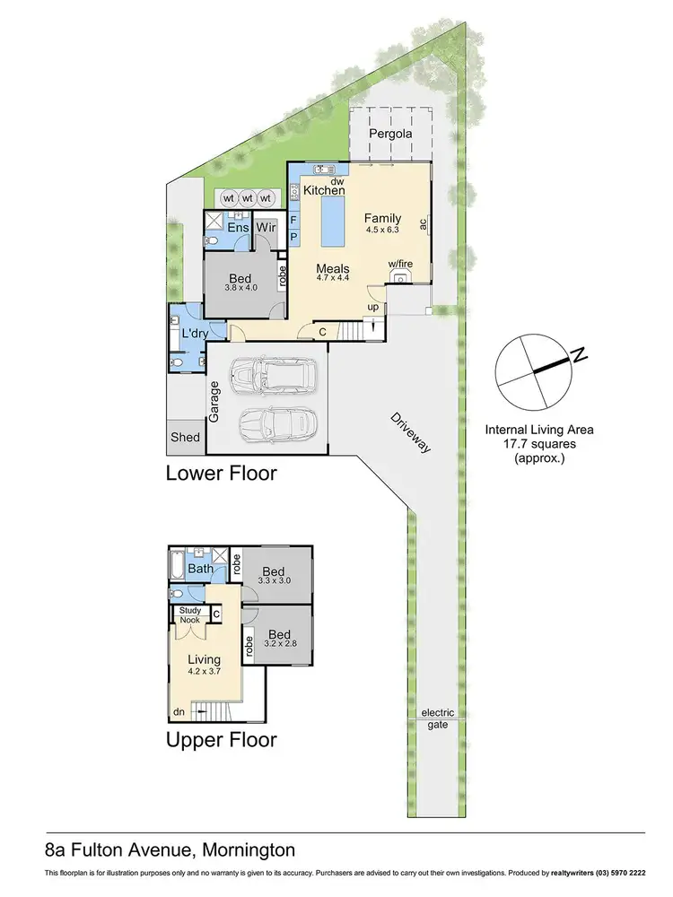 Floorplan of Homely house listing, 8a Fulton Avenue, Mornington VIC 3931