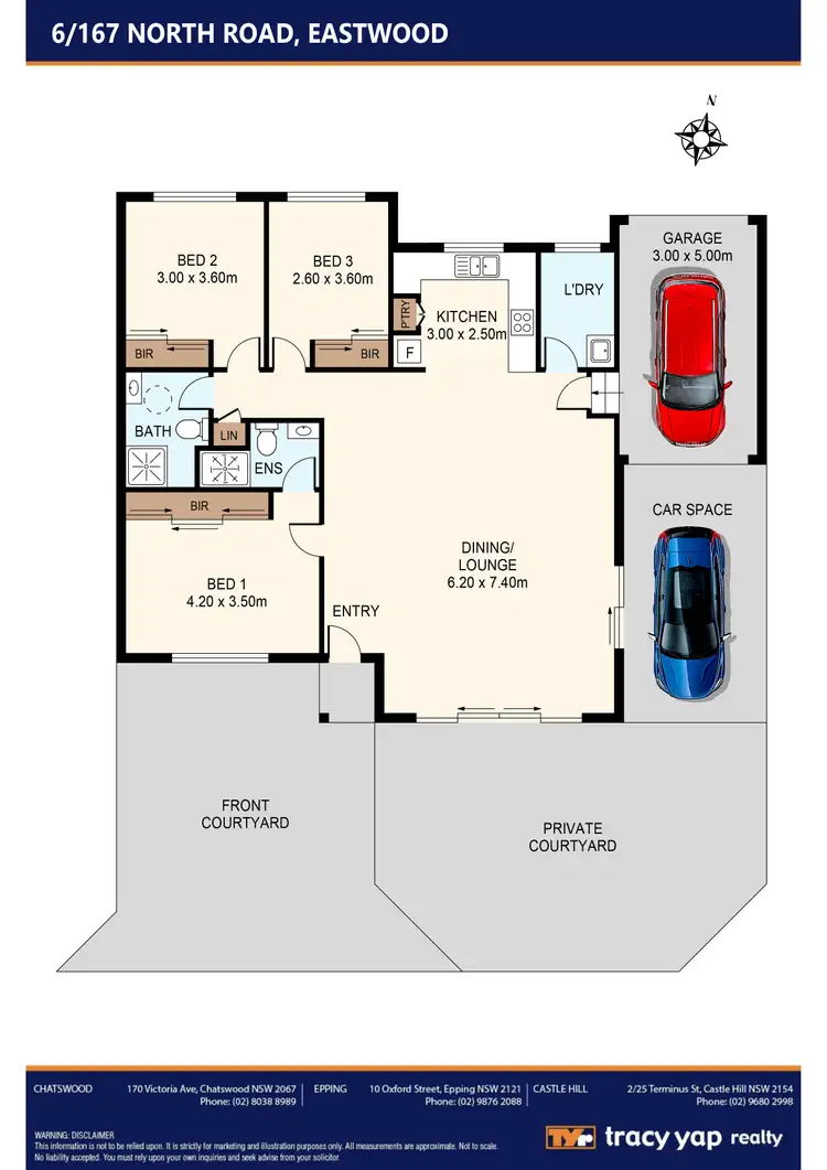 Floorplan of Homely villa listing, 6/167 North Road, Eastwood NSW 2122