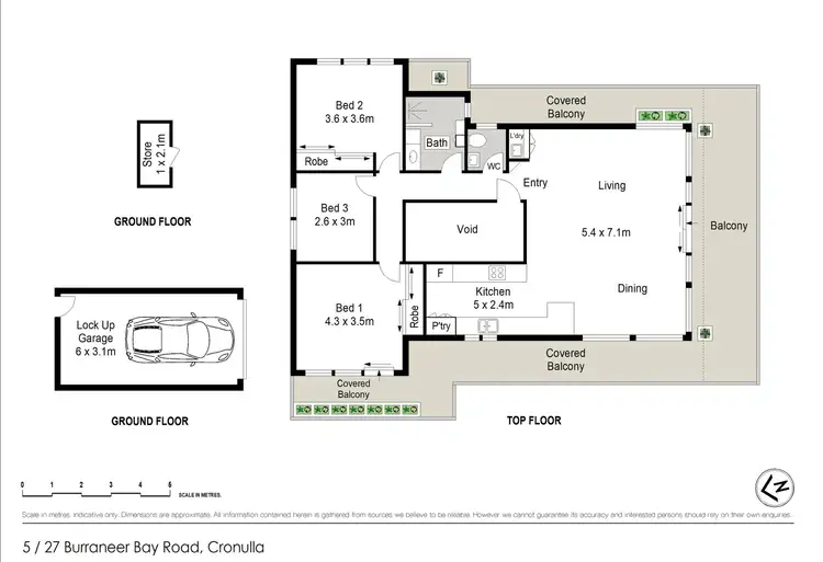 Floorplan of Homely apartment listing, 5/27 Burraneer Bay Road, Cronulla NSW 2230