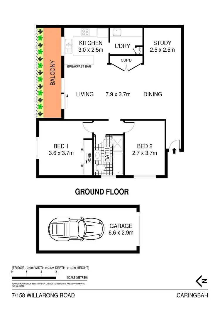 Floorplan of Homely apartment listing, 7/158-160 Willarong Road, Caringbah NSW 2229