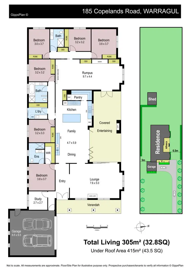 Floorplan of Homely house listing, 185 Copelands Road, Warragul VIC 3820