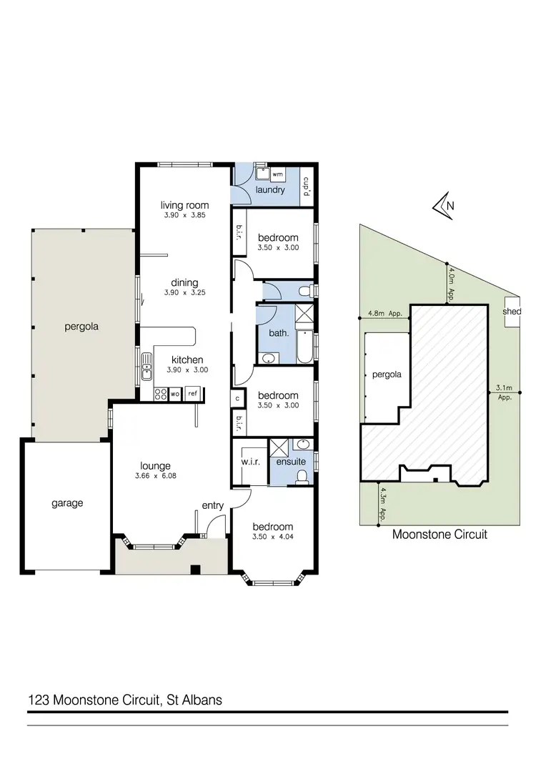 Floorplan of Homely house listing, 123 Moonstone Circuit, St Albans VIC 3021