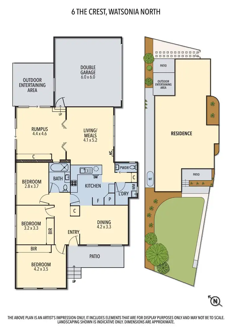 Floorplan of Homely house listing, 6 The Crest, Watsonia North VIC 3087