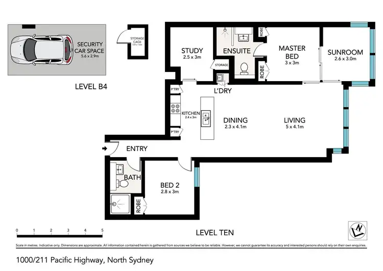 Floorplan of Homely apartment listing, 1000/211 Pacific Highway, North Sydney NSW 2060