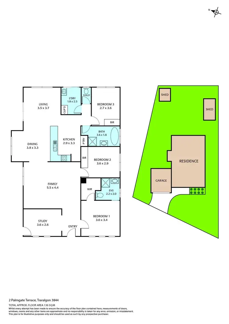 Floorplan of Homely house listing, 2 Palmgate Terrace, Traralgon VIC 3844