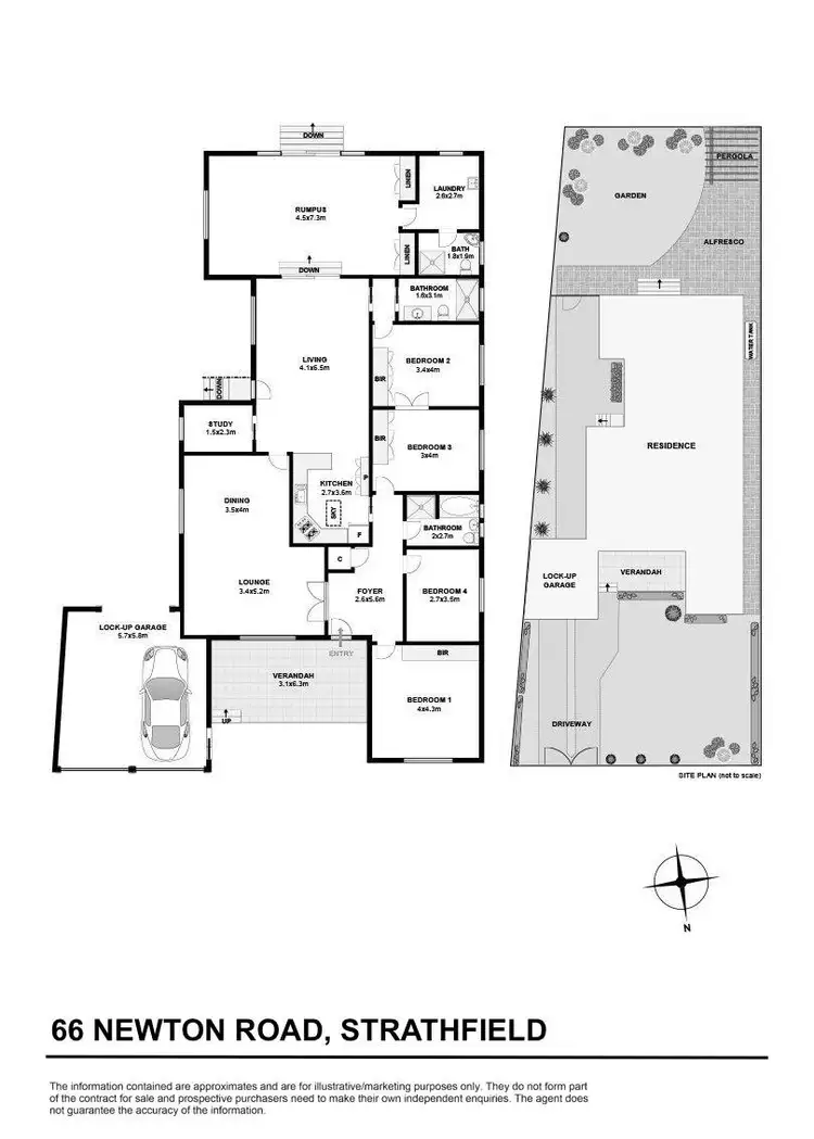 Floorplan of Homely house listing, 66 Newton Road, Strathfield NSW 2135