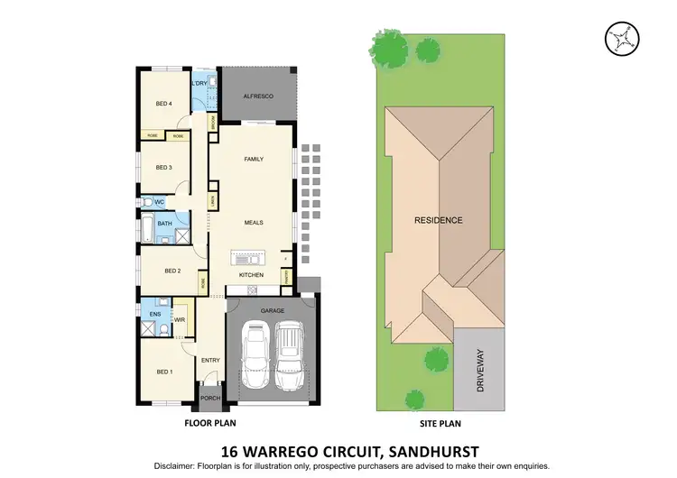 Floorplan of Homely house listing, 16 Warrego Circuit, Sandhurst VIC 3977
