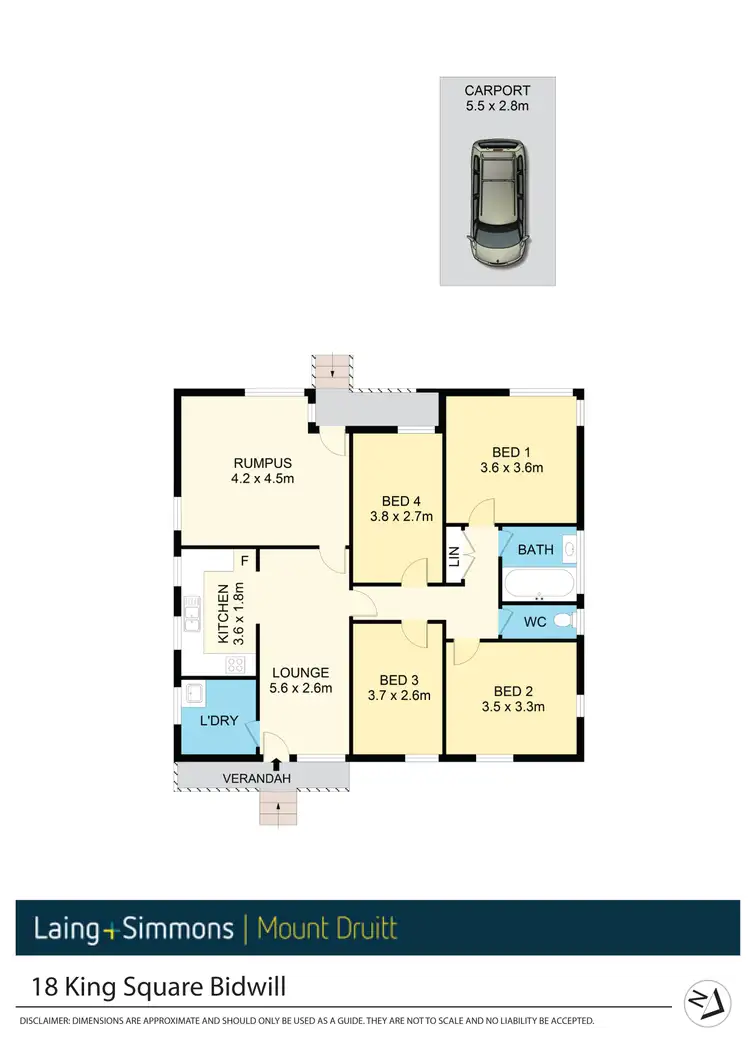 Floorplan of Homely house listing, 18 King Square, Bidwill NSW 2770