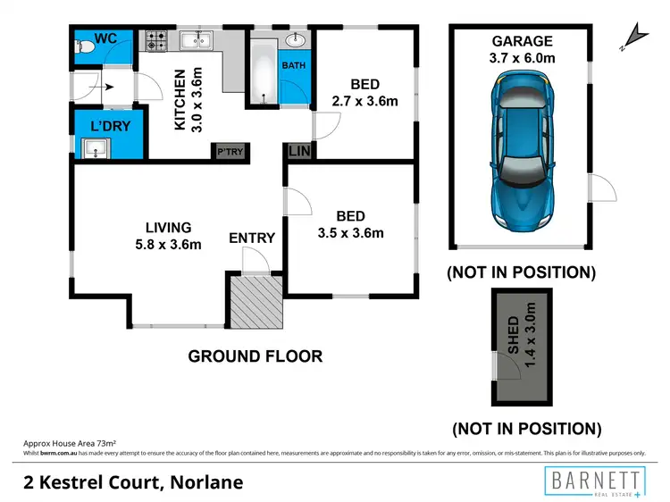 Floorplan of Homely house listing, 2 Kestrel Court, Norlane VIC 3214