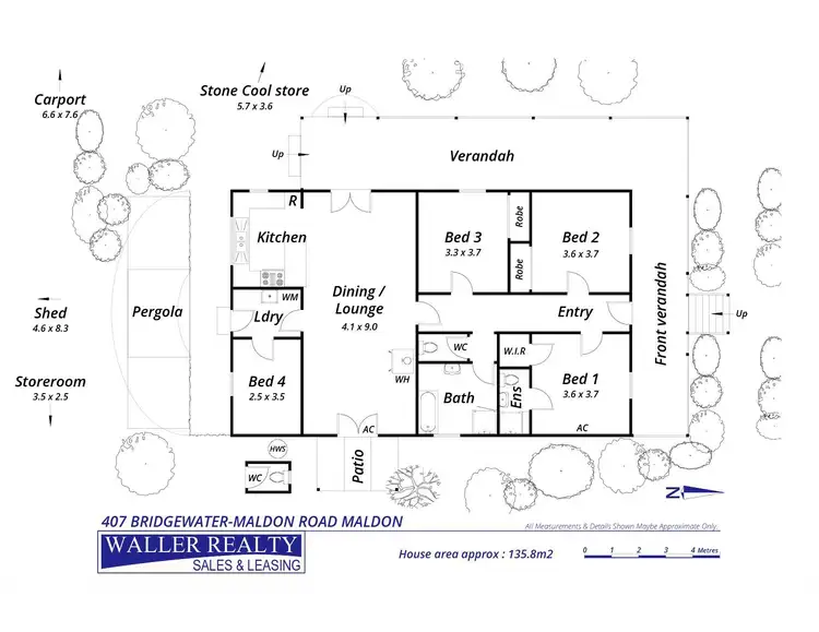 Floorplan of Homely house listing, 407 Bridgewater-Maldon Road, Maldon VIC 3463
