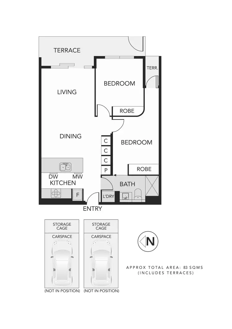 Floorplan of Homely apartment listing, 263 Abbotsford Street, North Melbourne VIC 3051