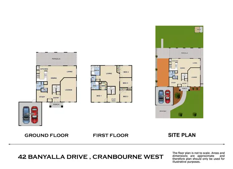 Floorplan of Homely house listing, 42 Banyalla Drive, Cranbourne West VIC 3977