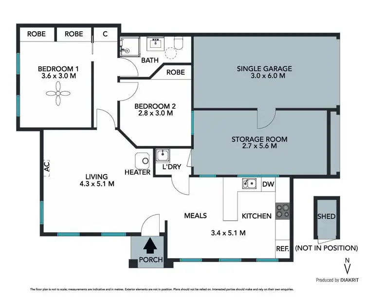 Floorplan of Homely unit listing, 1/42 Shandon Street, Mornington VIC 3931