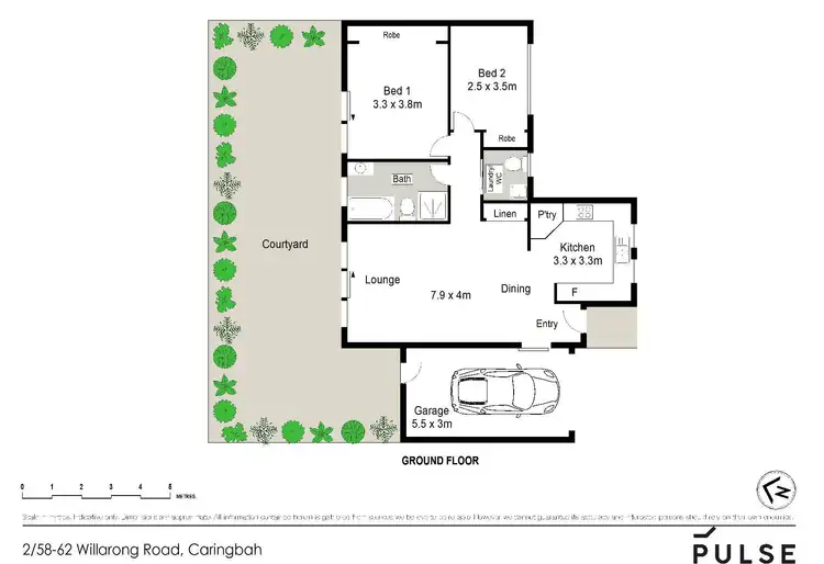 Floorplan of Homely villa listing, 2/58-62 Willarong Road, Caringbah NSW 2229