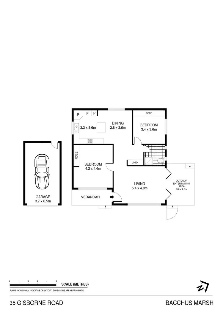 Floorplan of Homely house listing, 35 Gisborne Road, Bacchus Marsh VIC 3340