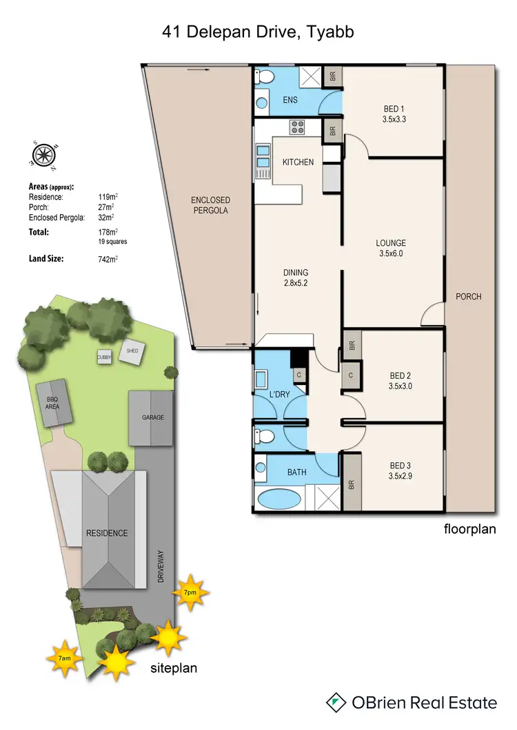 Floorplan of Homely house listing, 41 Delepan Drive, Tyabb VIC 3913