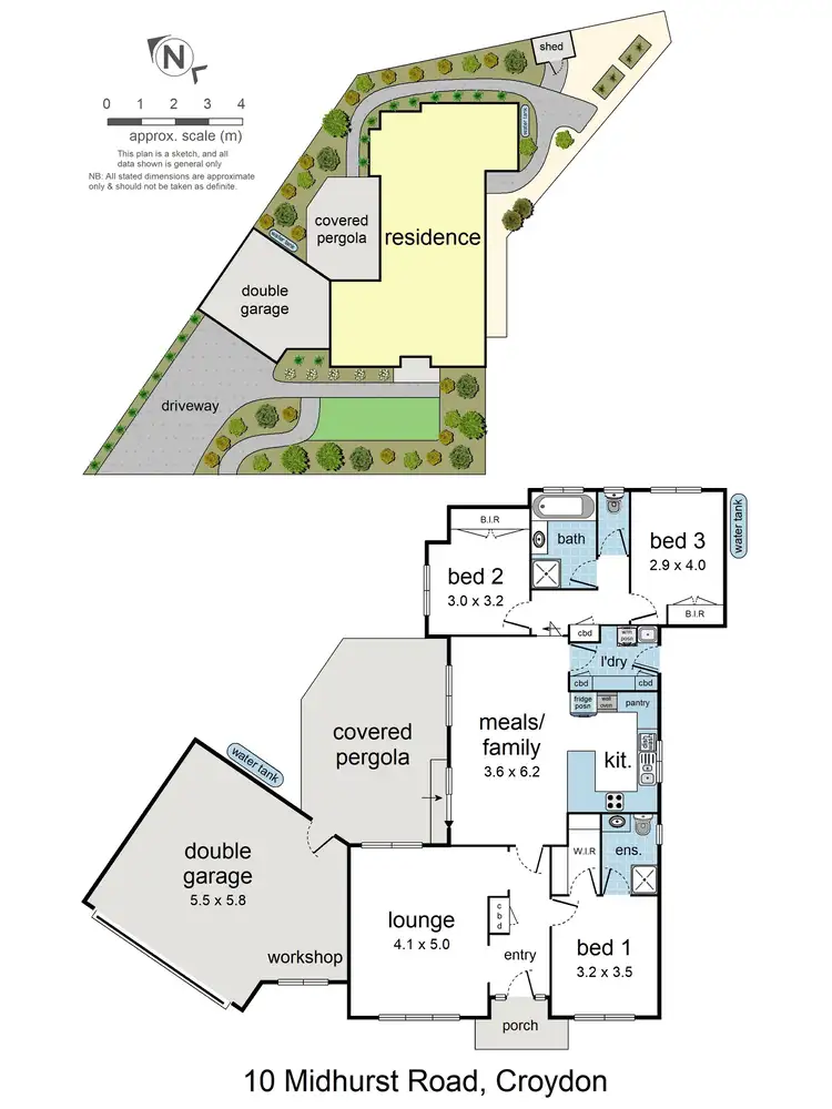 Floorplan of Homely house listing, 10 Midhurst Road, Croydon VIC 3136