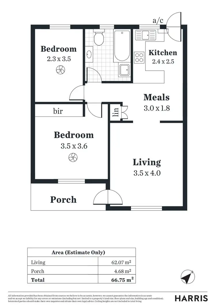 Floorplan of Homely unit listing, 3/7 Clifton Street, Camden Park SA 5038