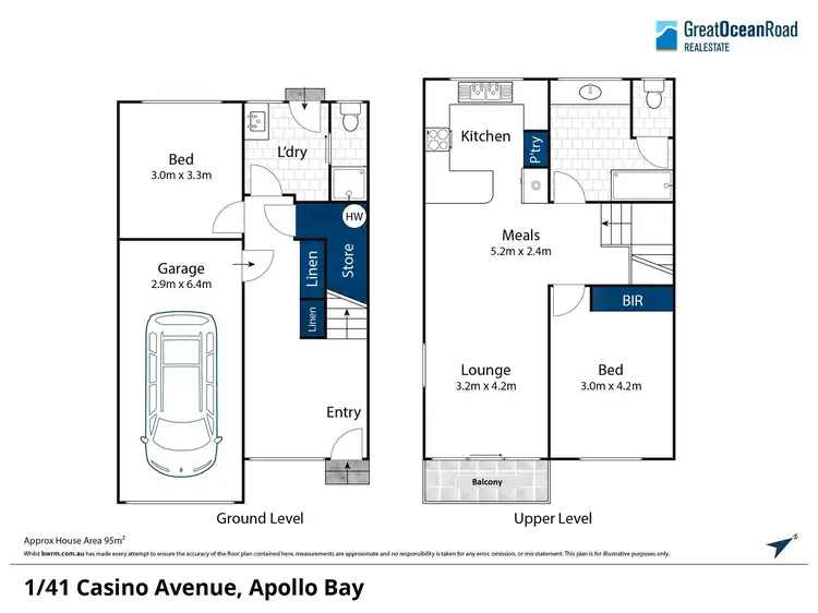 Floorplan of Homely house listing, 1/41-43 Casino Avenue, Apollo Bay VIC 3233