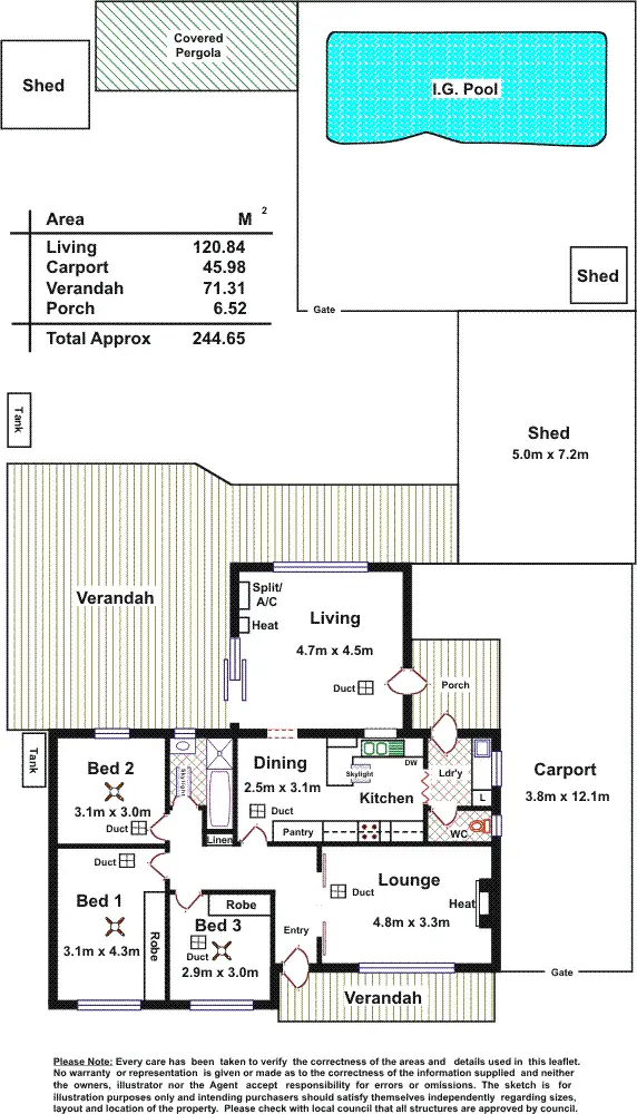 Floorplan of Homely house listing, 4 Meadowvale Road, Modbury SA 5092