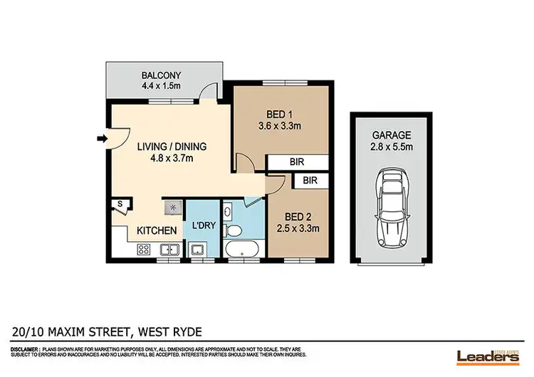 Floorplan of Homely unit listing, 20/10-12 Maxim Street, West Ryde NSW 2114