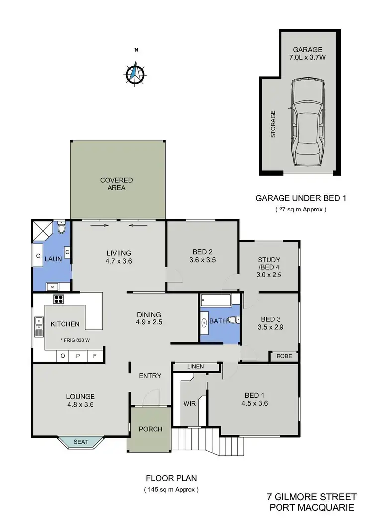 Floorplan of Homely house listing, 7 Gilmore Street, Port Macquarie NSW 2444