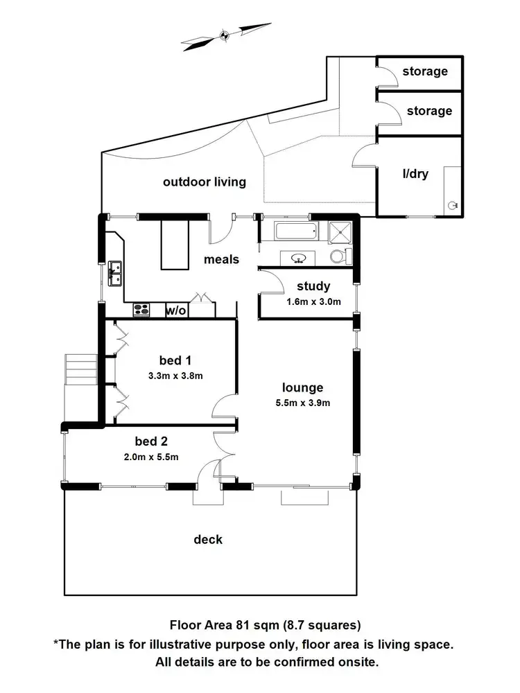 Floorplan of Homely house listing, 5 Eric Street, Belgrave VIC 3160