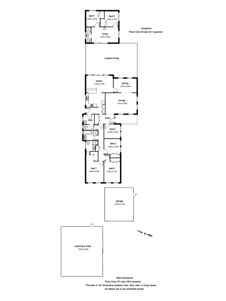 Floorplan of Homely house listing, 3 Old Menzies Creek Road, Menzies Creek VIC 3159