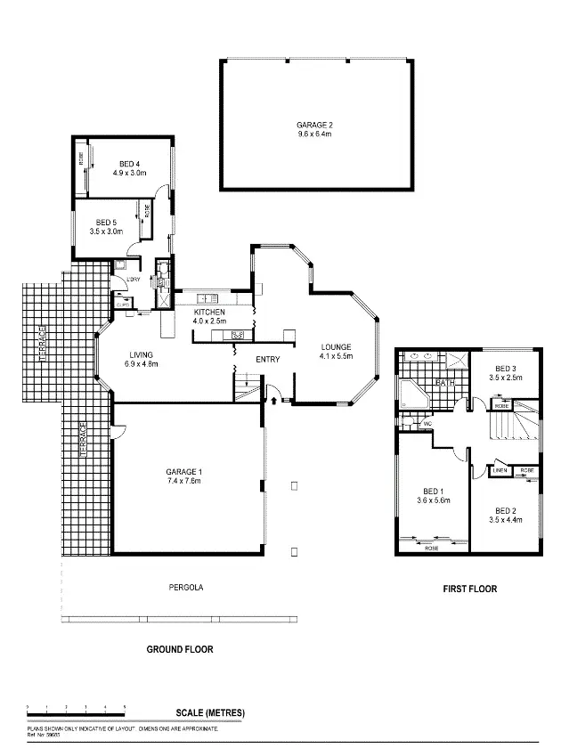 Floorplan of Homely house listing, 8 Clarcoll Crescent South, Kangaroo Flat VIC 3555