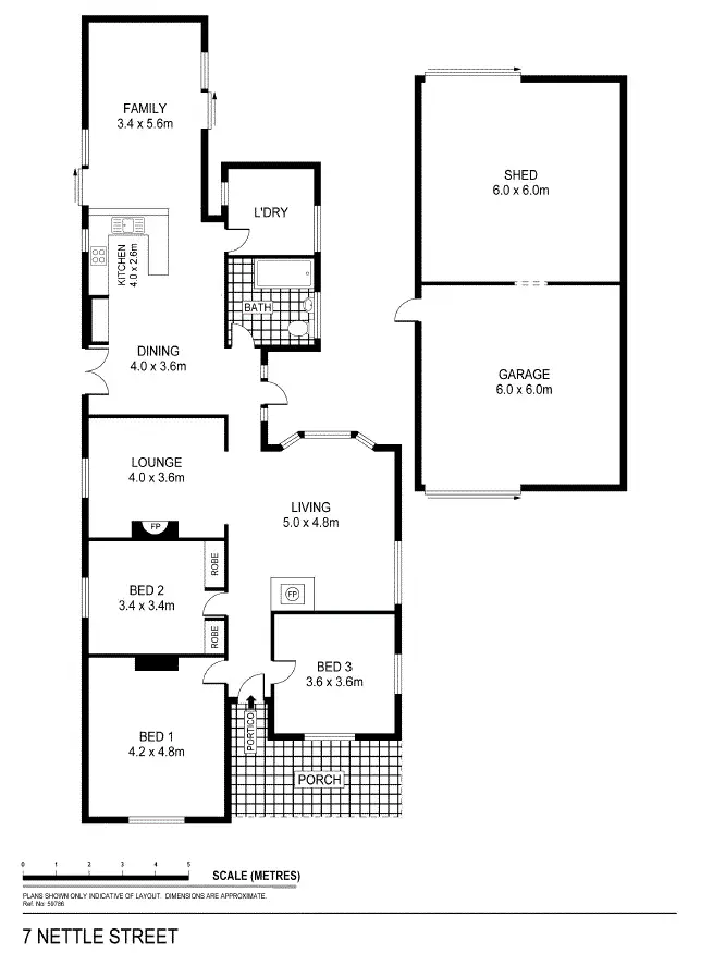 Floorplan of Homely house listing, 7 Nettle Street, Ironbark VIC 3550