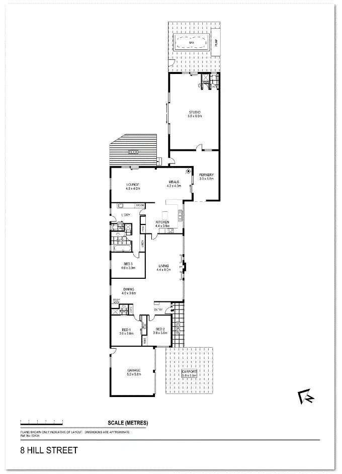 Floorplan of Homely house listing, 8 Hill Street, Eaglehawk VIC 3556