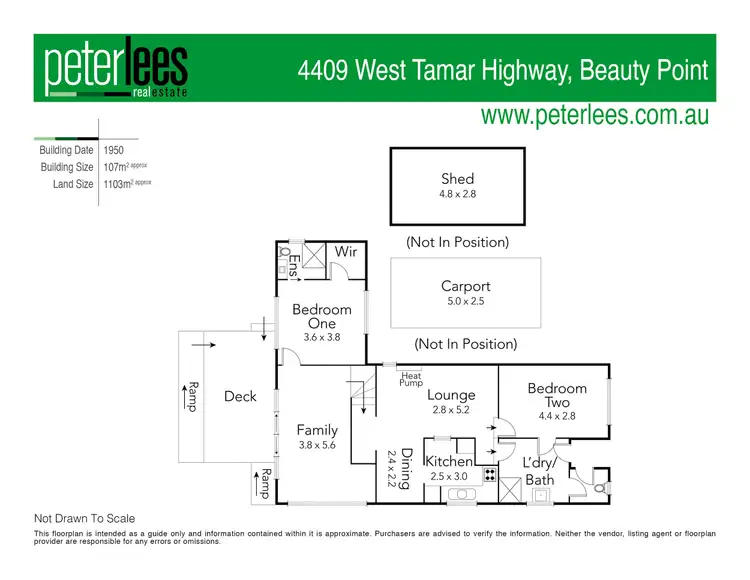 Floorplan of Homely house listing, 4409 West Tamar Highway, Beauty Point TAS 7270