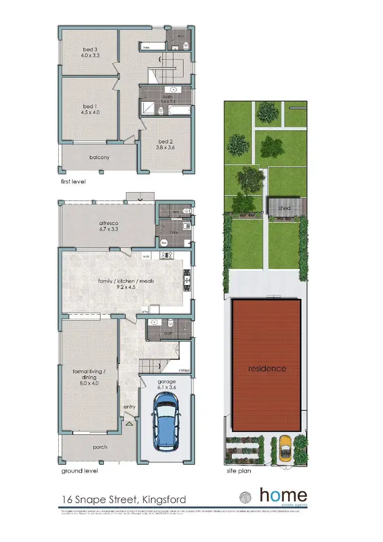Floorplan of Homely house listing, 16 Snape Street, Kingsford NSW 2032