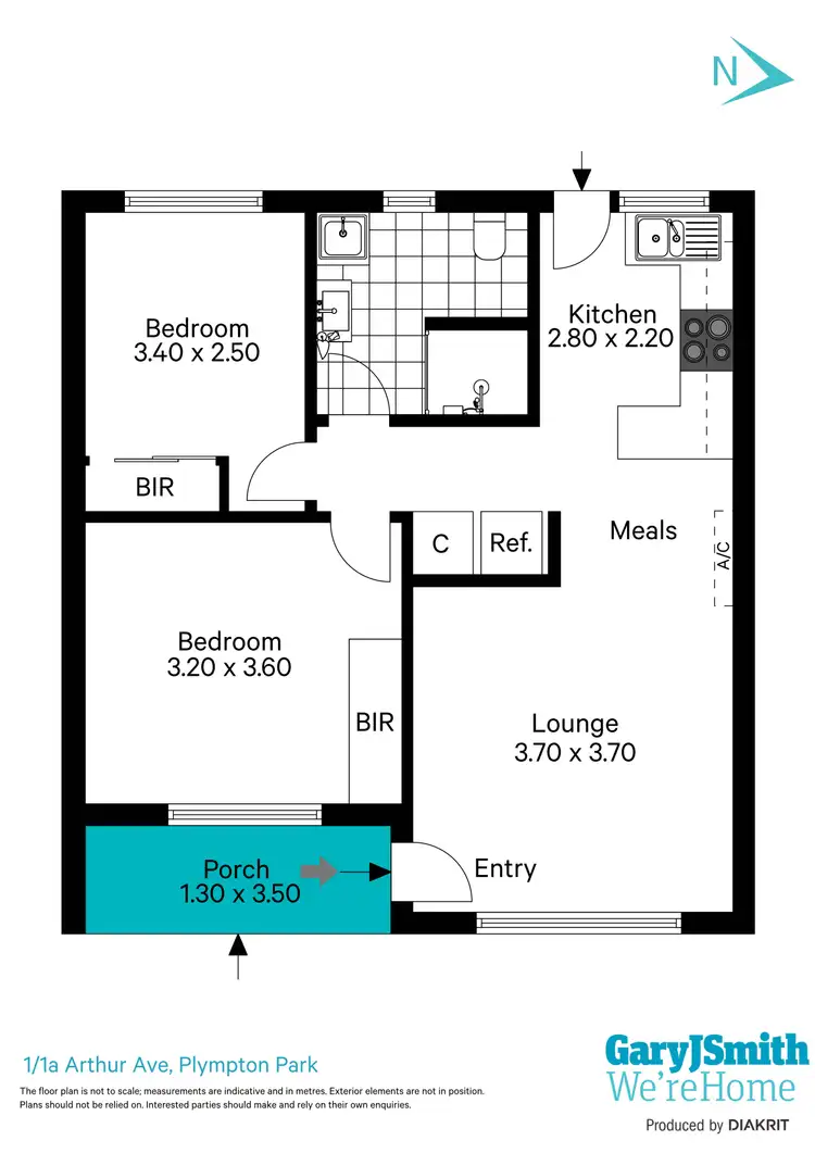 Floorplan of Homely unit listing, 1/1a Arthur Street, Plympton Park SA 5038