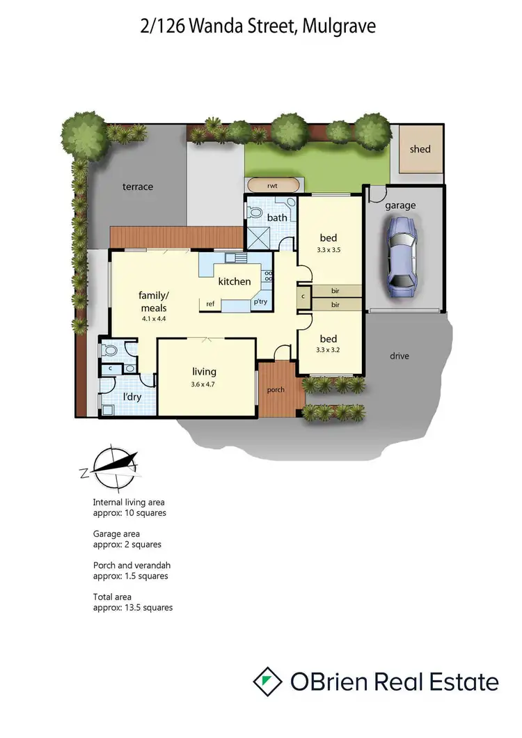 Floorplan of Homely unit listing, 2/126 Wanda Street, Mulgrave VIC 3170