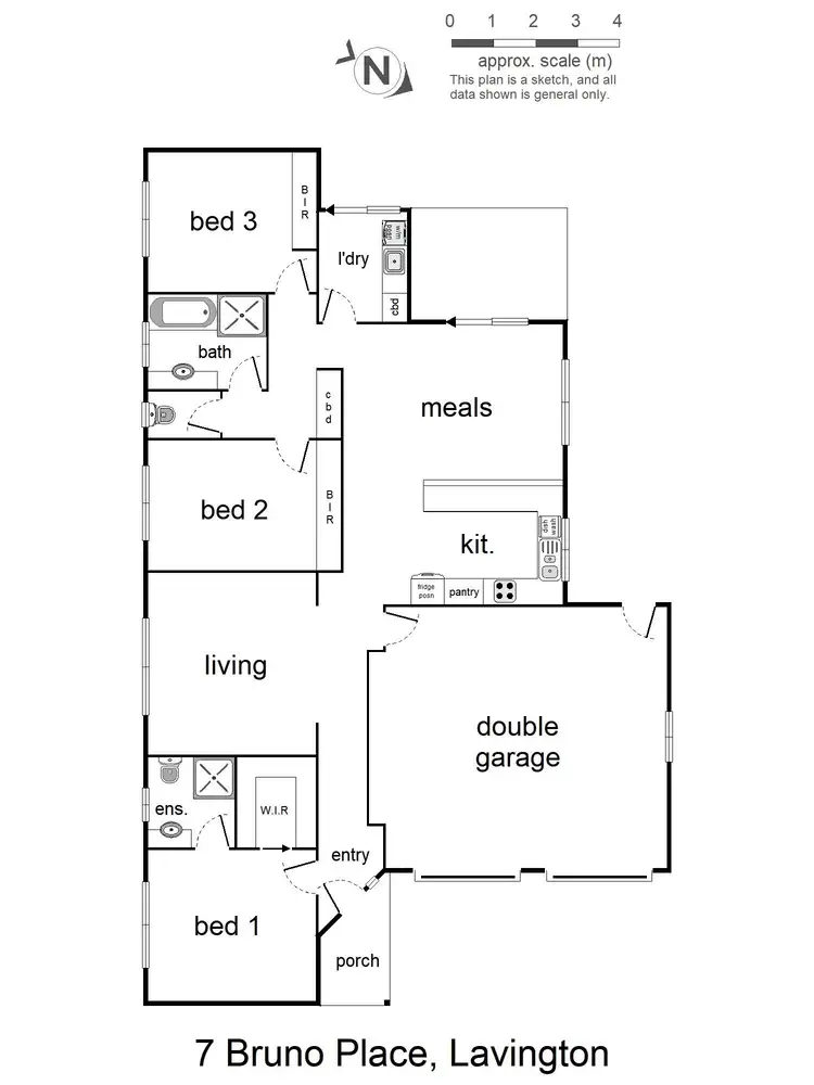 Floorplan of Homely townhouse listing, 7 Bruno Place, Lavington NSW 2641