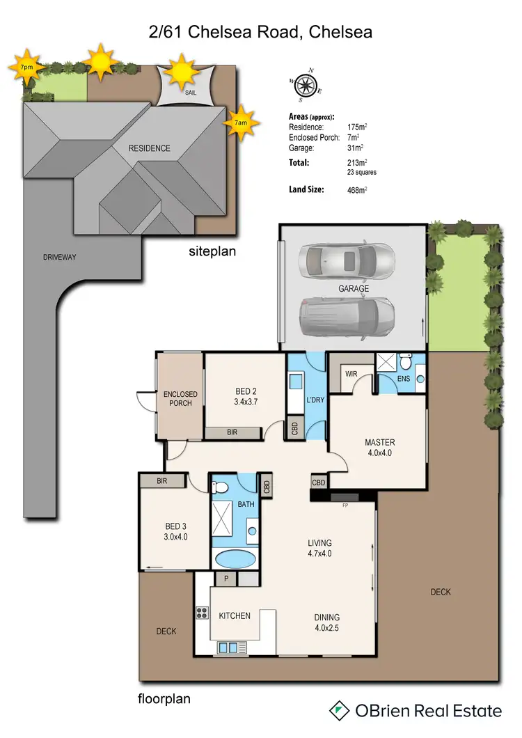 Floorplan of Homely unit listing, 2/61 Chelsea Road, Chelsea VIC 3196