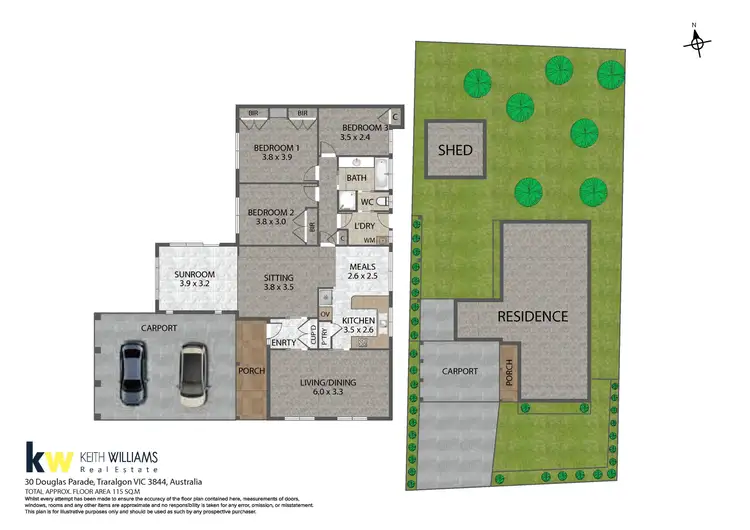 Floorplan of Homely house listing, 30 Douglas Parade, Traralgon VIC 3844
