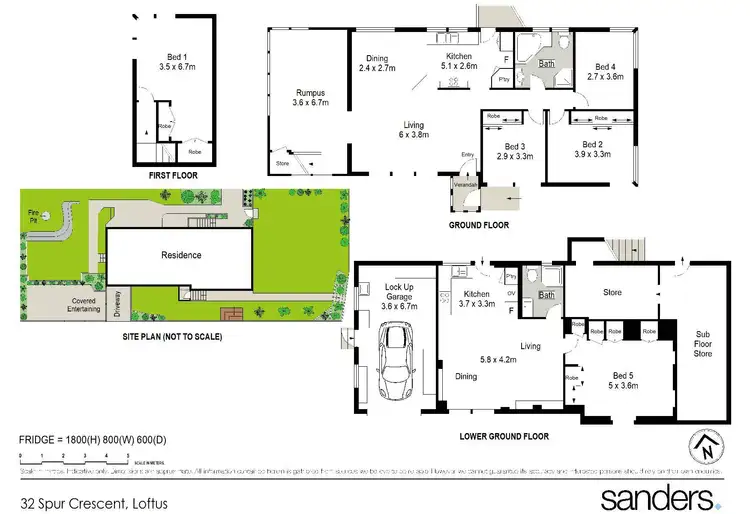 Floorplan of Homely house listing, 32 Spur Crescent, Loftus NSW 2232